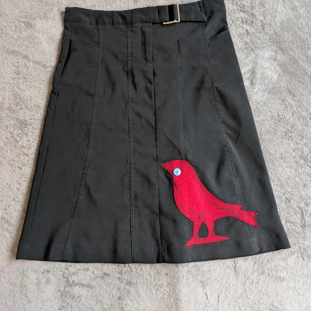 H&M Black Skirt with a Bird